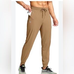 G Gradual Men's Tan Jogger Pants